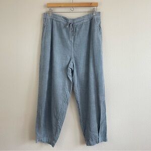 NWT Poetry Duck-Egg Blue Corduroy Drawstring Tapered Pants Size 12‎